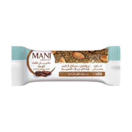 خرید و قیمت Mani- Cereal Bar- Coffee- 30g-01مانیبار غلات قهوه گروه رحمانی