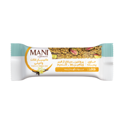 خرید و قیمت و سفارش Mani- Cereal Bar- Vanilla- 30g-مانیبار غلات وانیلی گروه رحمانی